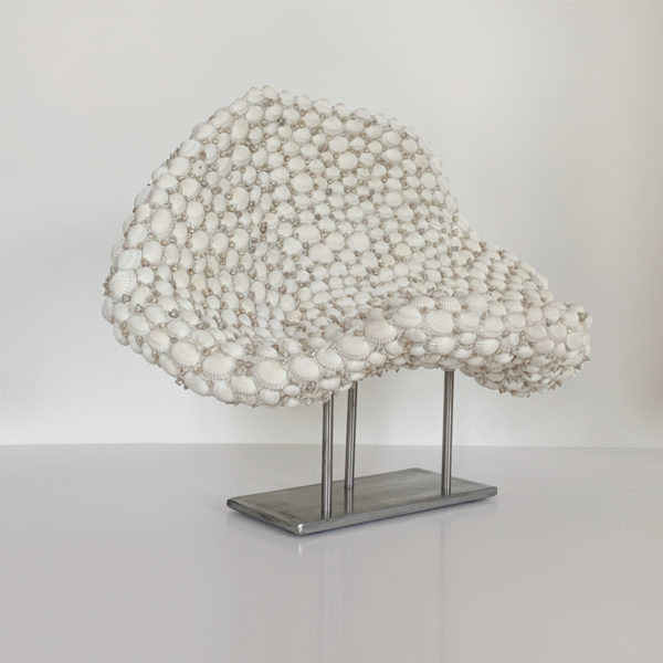 Contemporary and poetic sculpture in shell signed Sophie Brillouet