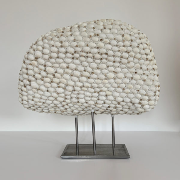 Contemporary and poetic sculpture in shell signed Sophie Brillouet