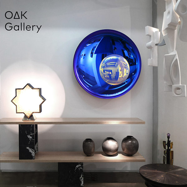 Contemporary wall decoration by Christophe Gaignon, artist creator of oxidized glass mirrors