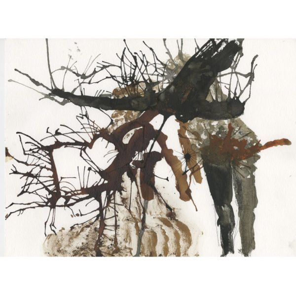 Exceptional carpet 100% hand-knotted wool in Nepal, signed Daniela Busarello