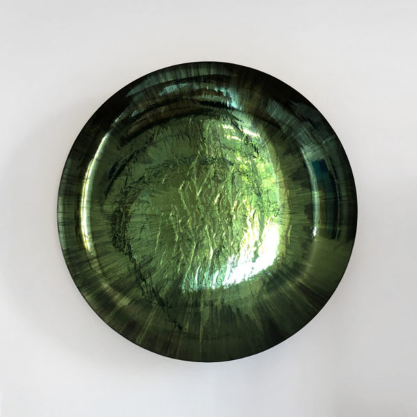 Contemporary wall decoration by Christophe Gaignon, artist creator of oxidized glass mirrors