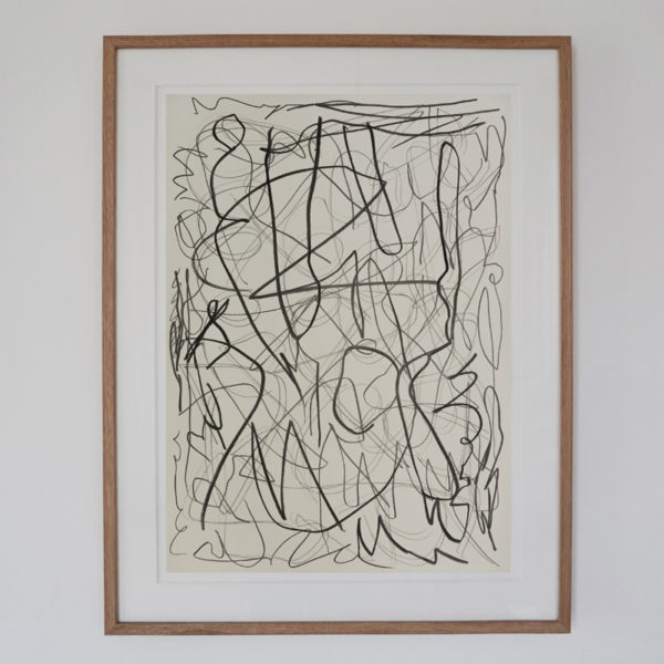Contemporary drawing with lead pencil on paper, signed Daniel Firman