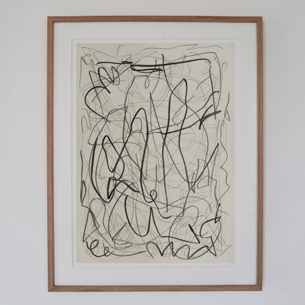 Contemporary drawing with lead pencil on paper, signed Daniel Firman