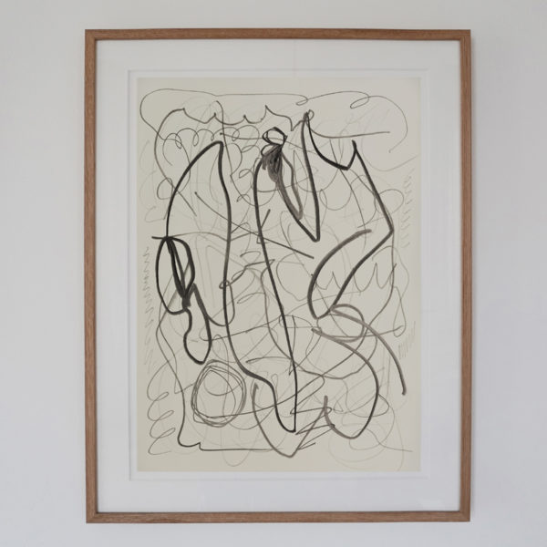 Contemporary drawing with lead pencil on paper, signed Daniel Firman