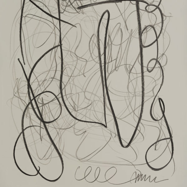 Contemporary drawing with lead pencil on paper, signed Daniel Firman