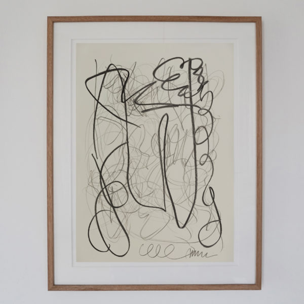 Contemporary drawing with lead pencil on paper, signed Daniel Firman