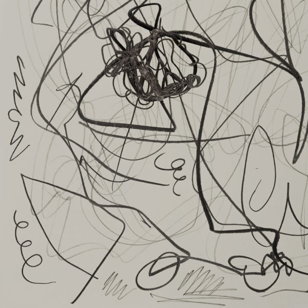 Dessin contemporain à la mine de plomb sur papier, signé Daniel Firman