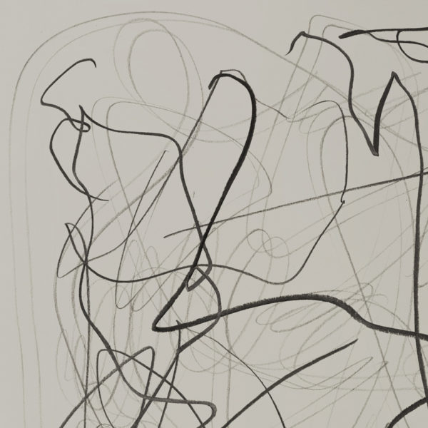 Contemporary drawing with lead pencil on paper, signed Daniel Firman