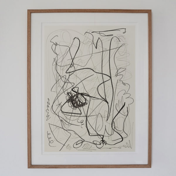 Contemporary drawing with lead pencil on paper, signed Daniel Firman