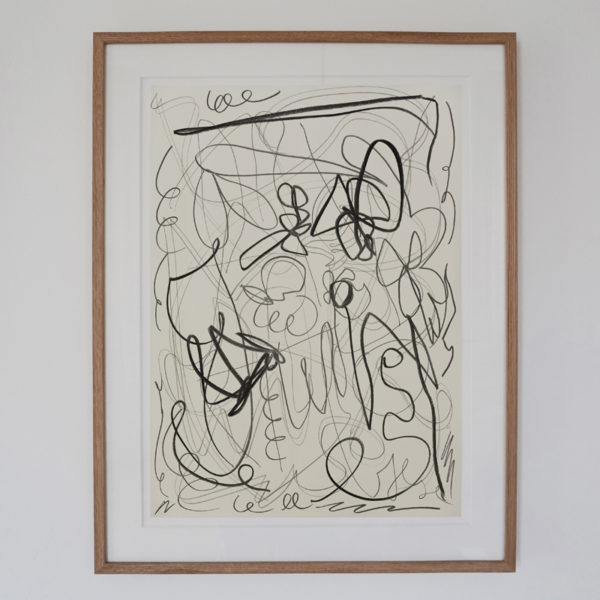 Contemporary drawing with lead pencil on paper, signed Daniel Firman