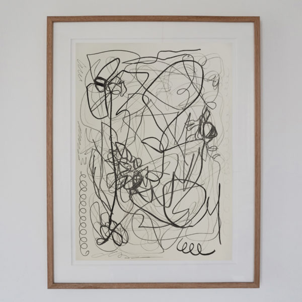 Contemporary drawing with lead pencil on paper, signed Daniel Firman