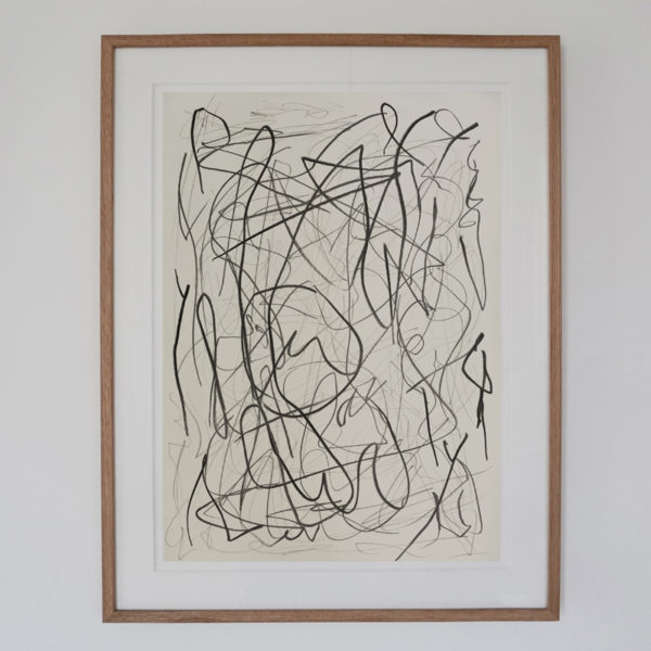 Contemporary drawing with lead pencil on paper, signed Daniel Firman