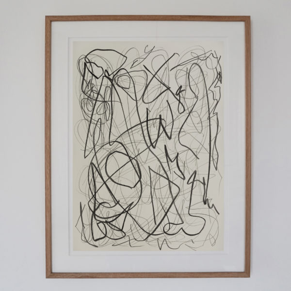 Contemporary drawing with lead pencil on paper, signed Daniel Firman