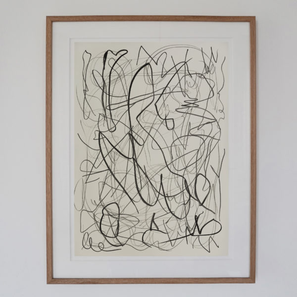 Contemporary drawing with lead pencil on paper, signed Daniel Firman