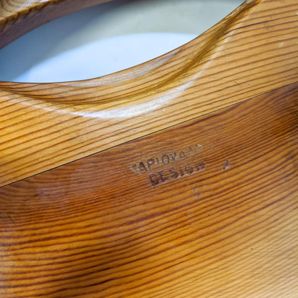 Tabouret vintage des années 50 en pin et bouleau massif signé Ilmari Tapiovaara