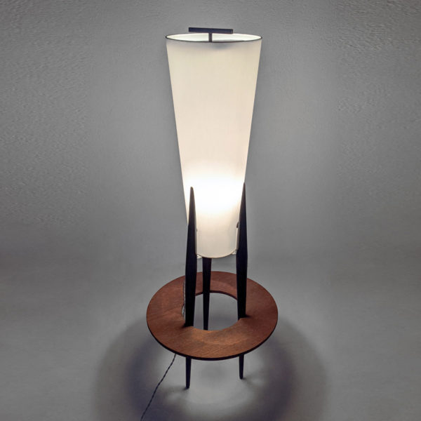 French vintage floor lamp made by Rispal in the 50s