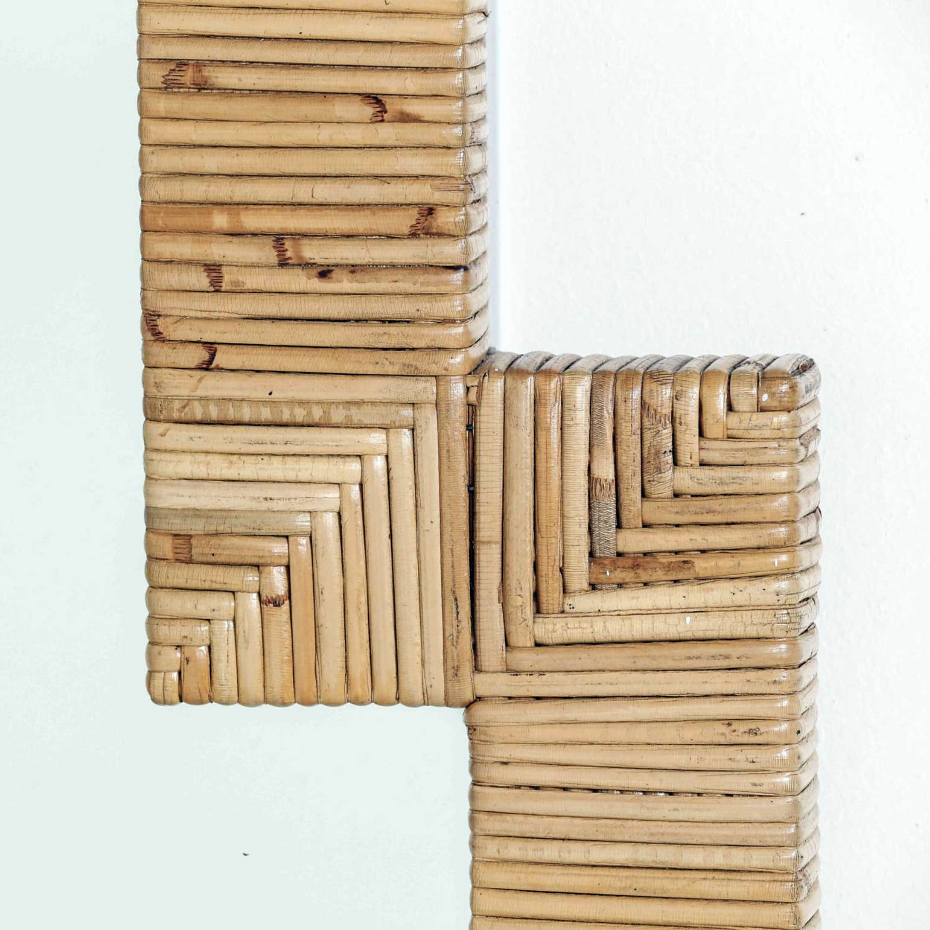 Paire De Jardinières Bambou, Style Vivai Del Sud