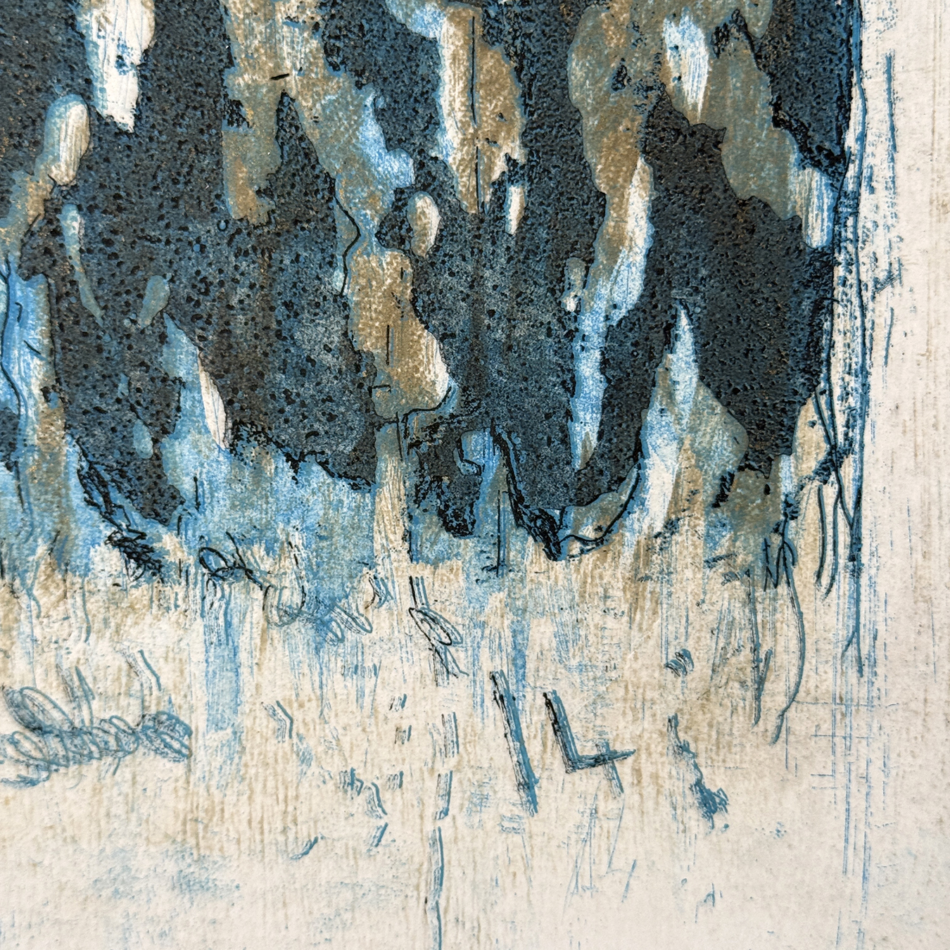 PLAQUES NUAGEUSES BLEUE ET OR – Image 2