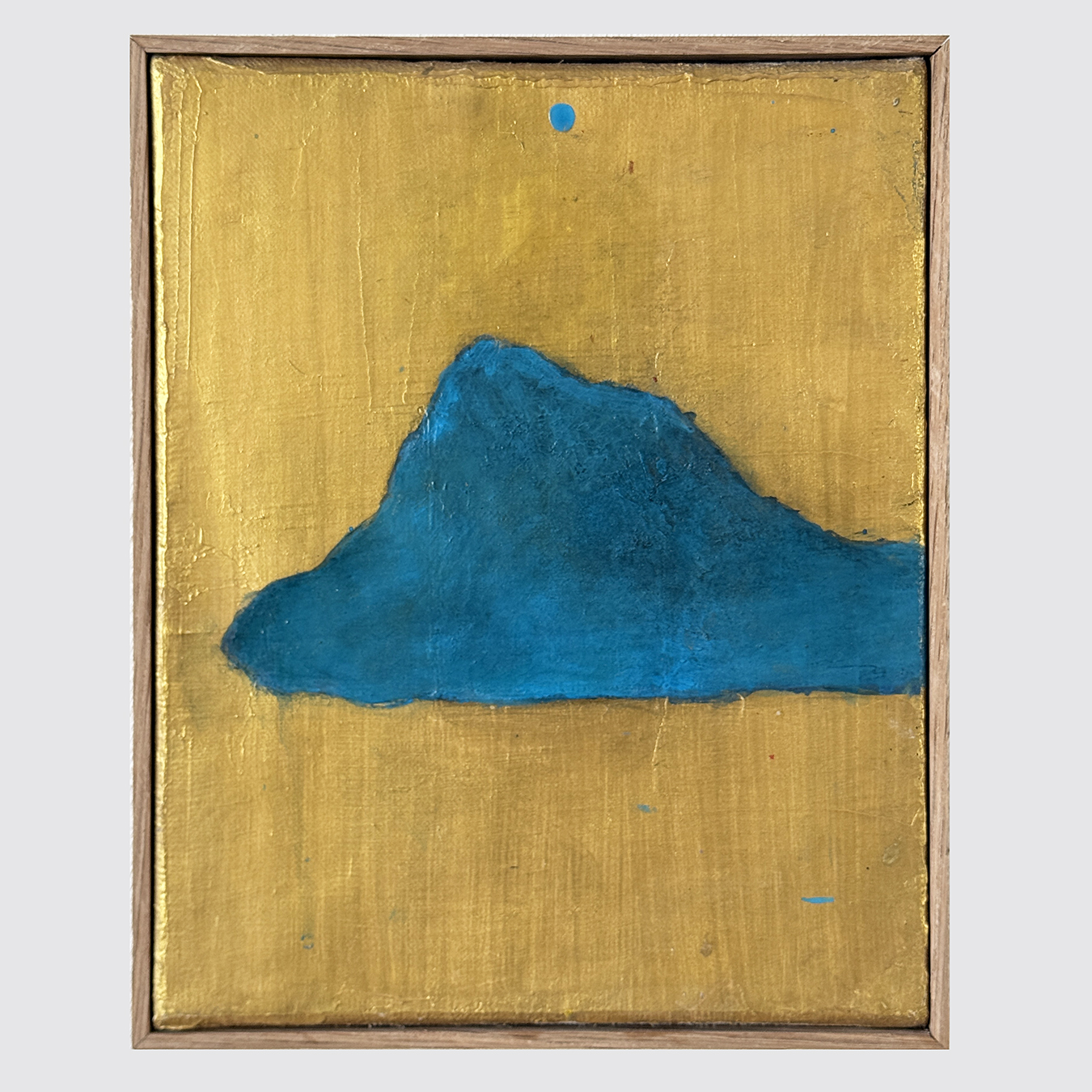 BLUE CLOUD, BLUE DOT, GOLD SKY