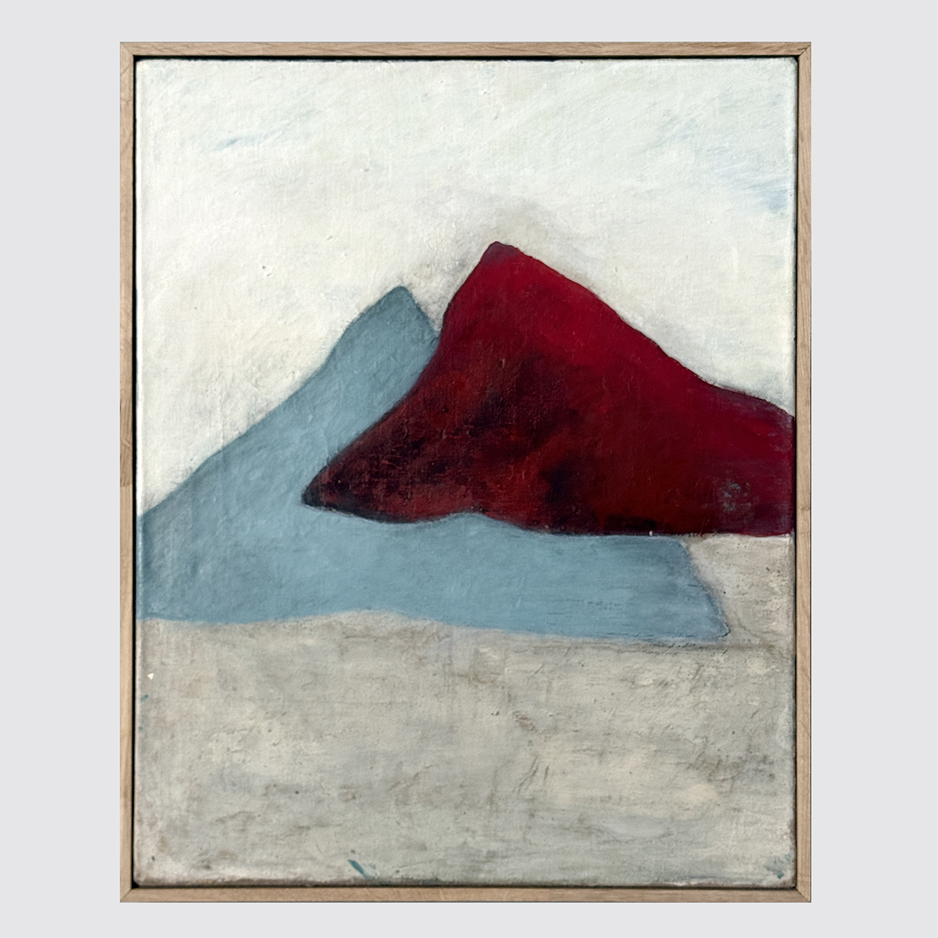 RED MOUNTAIN ON WHITE BACKGROUND