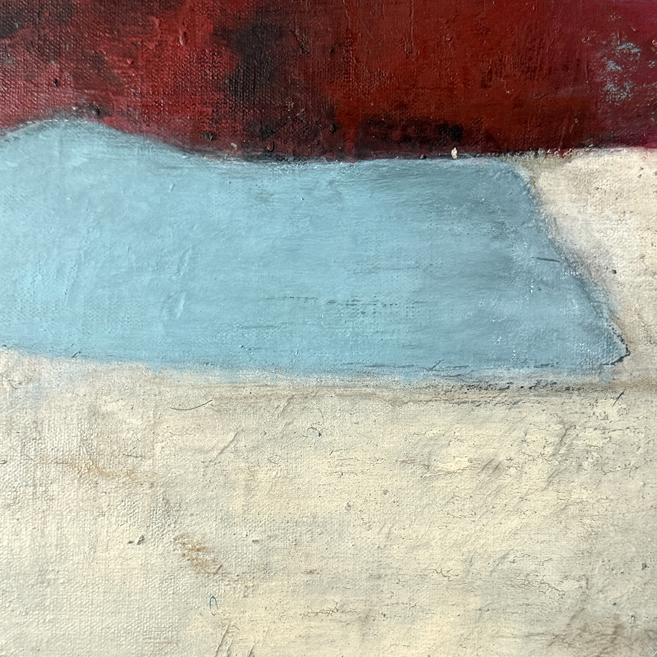 MONTAGNE ROUGE SUR FOND BLANC – Image 4