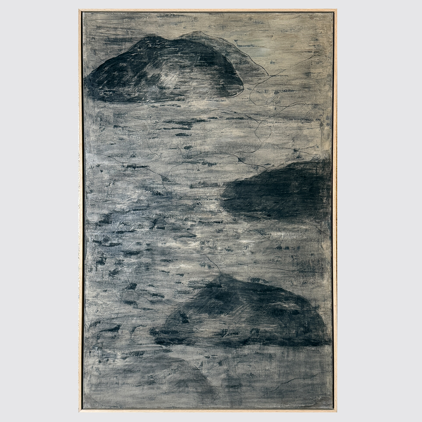 BLACK CLOUDS ON BROWN BACKGROUND