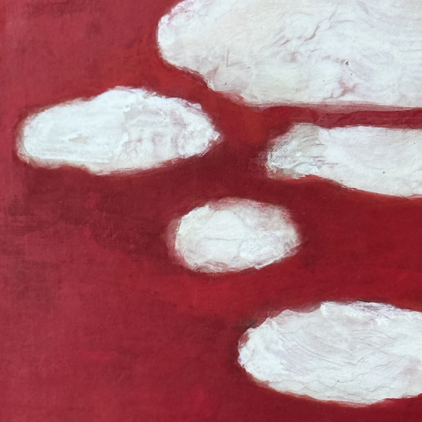 WHITE CLOUDS ON A RED BACKGROUND - Image 3