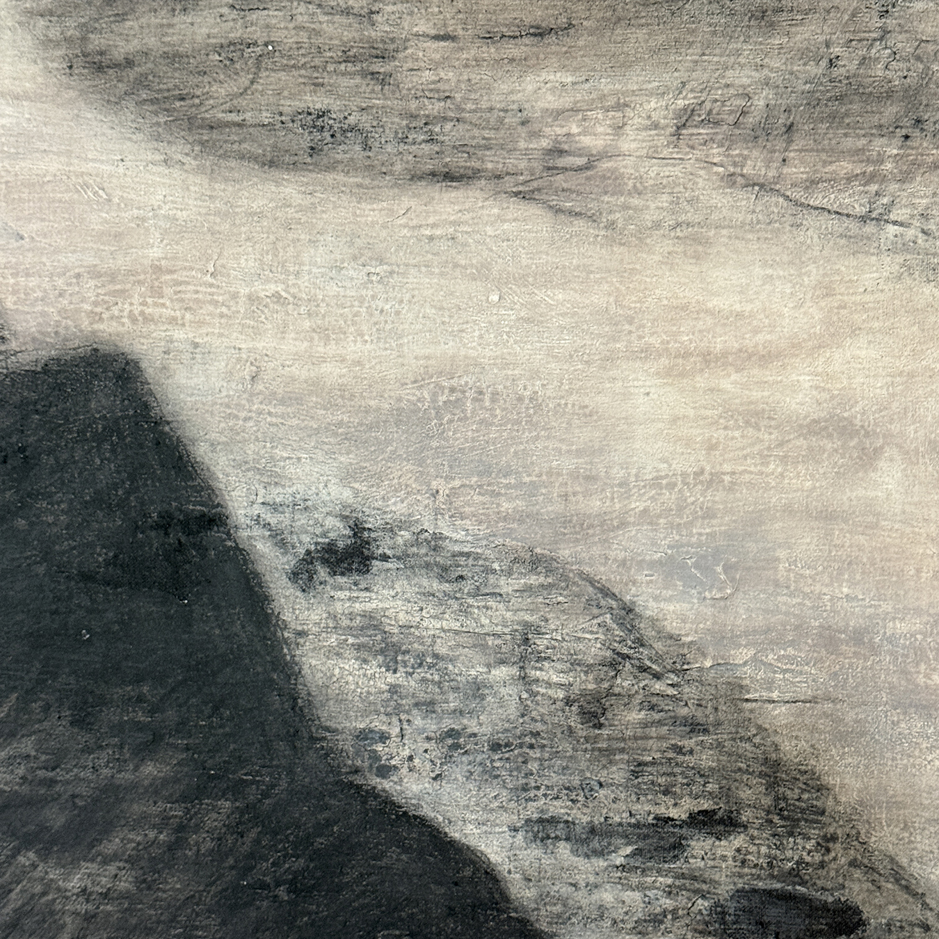 MOUNTAINS AND CLOUDS ON LINEN I - Image 2