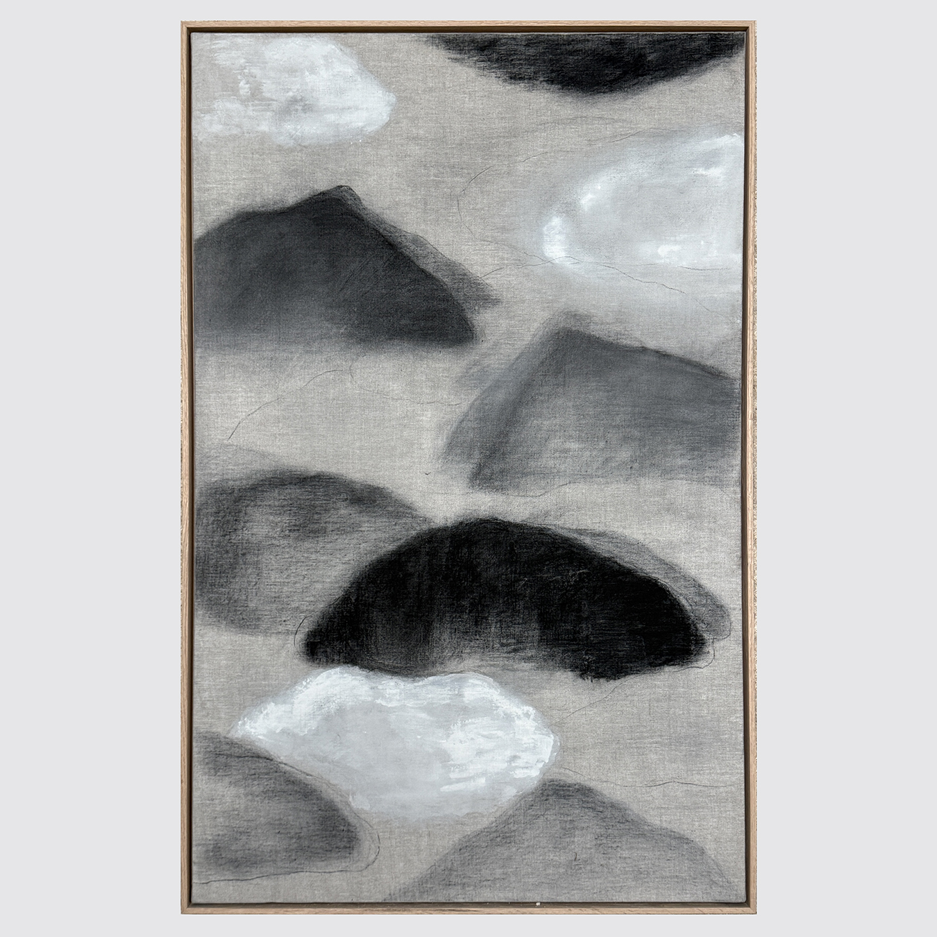 MOUNTAINS AND CLOUDS ON LINEN II