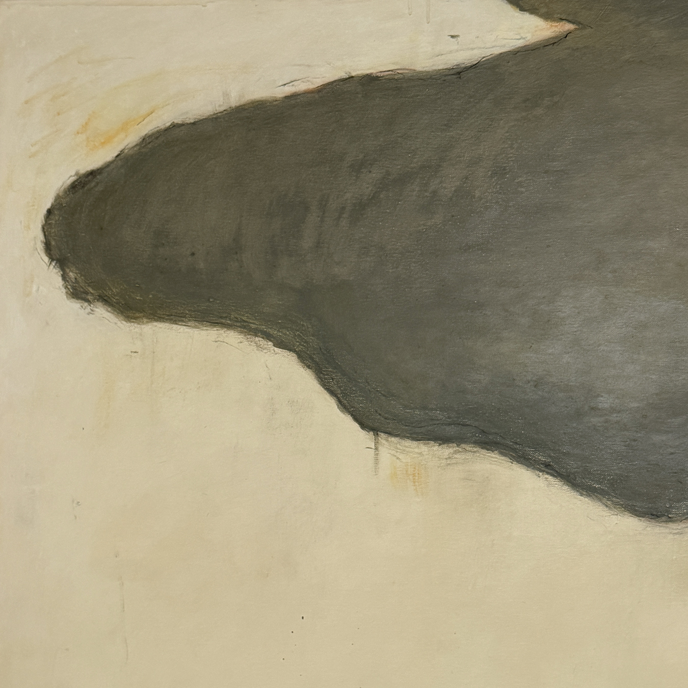 GRAND NUAGE OCRE VERT SUR HORIZON NOIR – Image 4