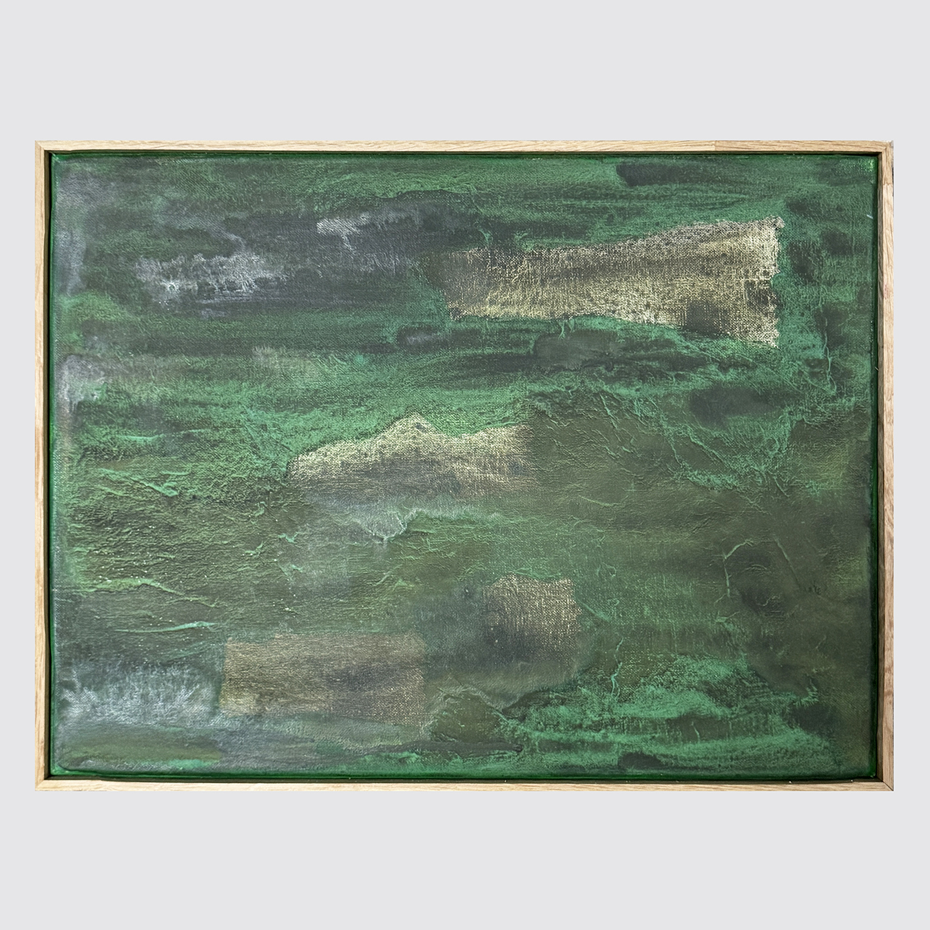 CLOUDS ON GREEN BACKGROUND