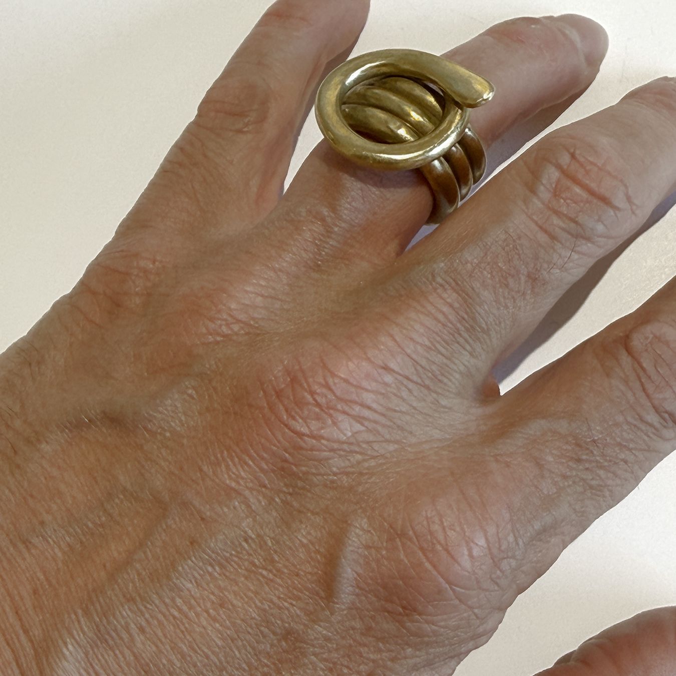 BAGUE EN LAITON - LIGNE II – Image 4