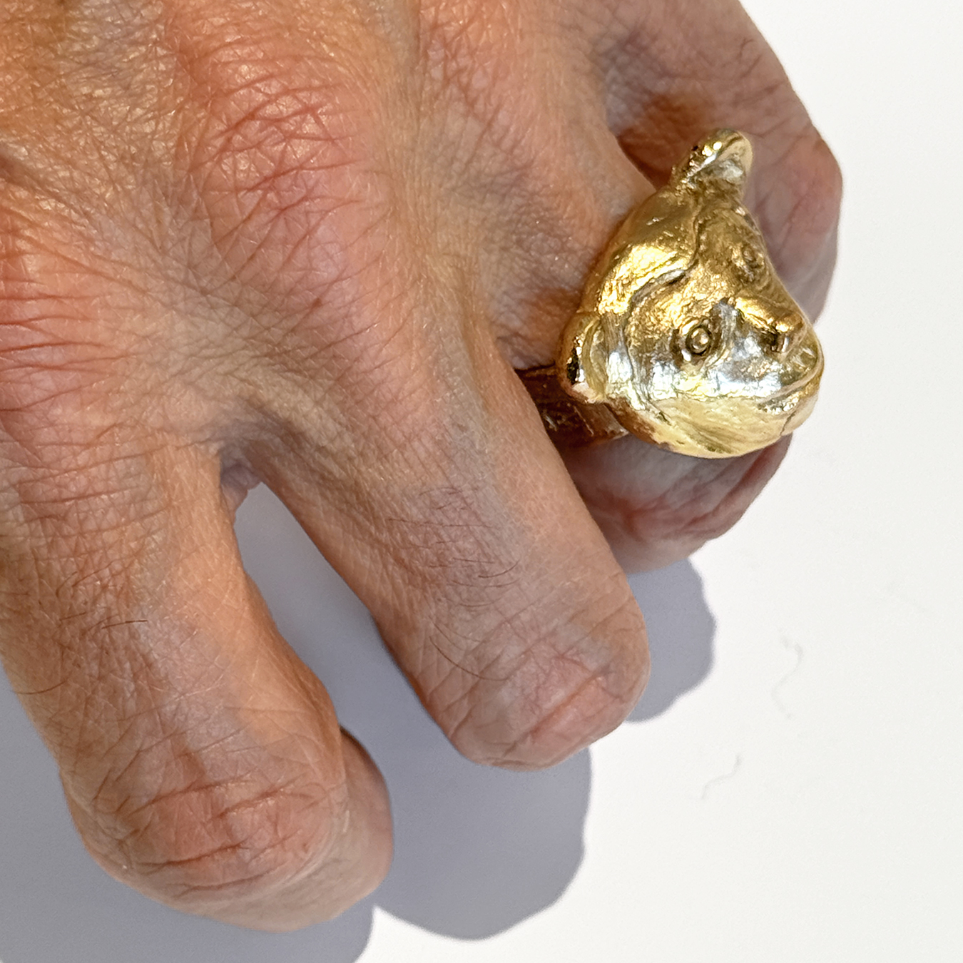 BAGUE EN LAITON - TEDDY – Image 4