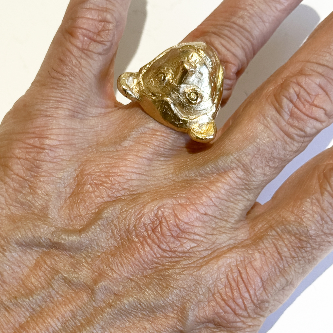 BAGUE EN LAITON - TEDDY – Image 3