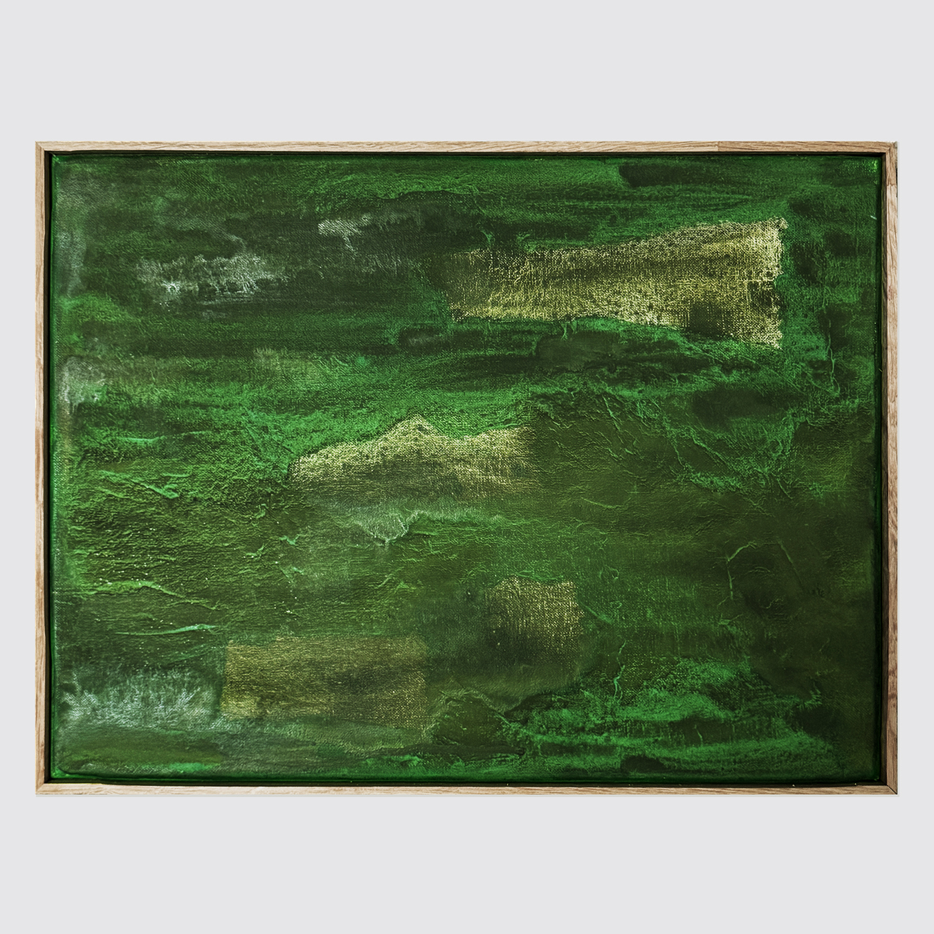 CLOUDS ON GREEN BACKGROUND