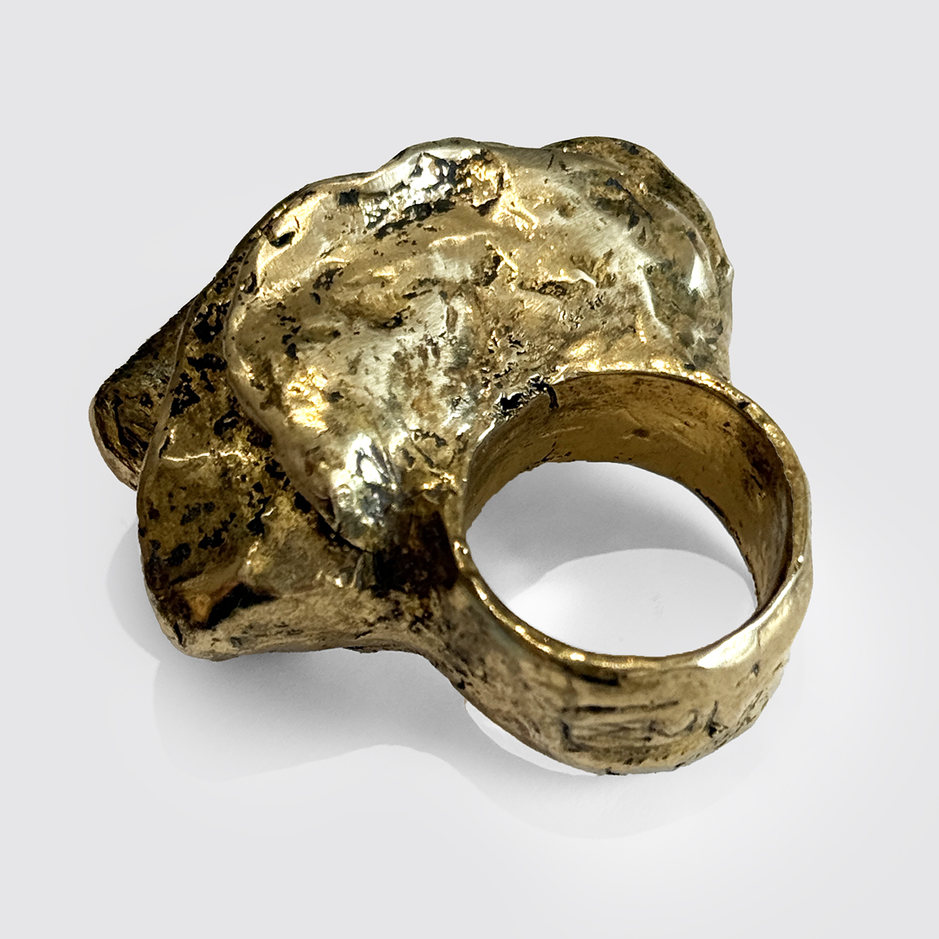 BAGUE EN LAITON - VOLUTES II – Image 2