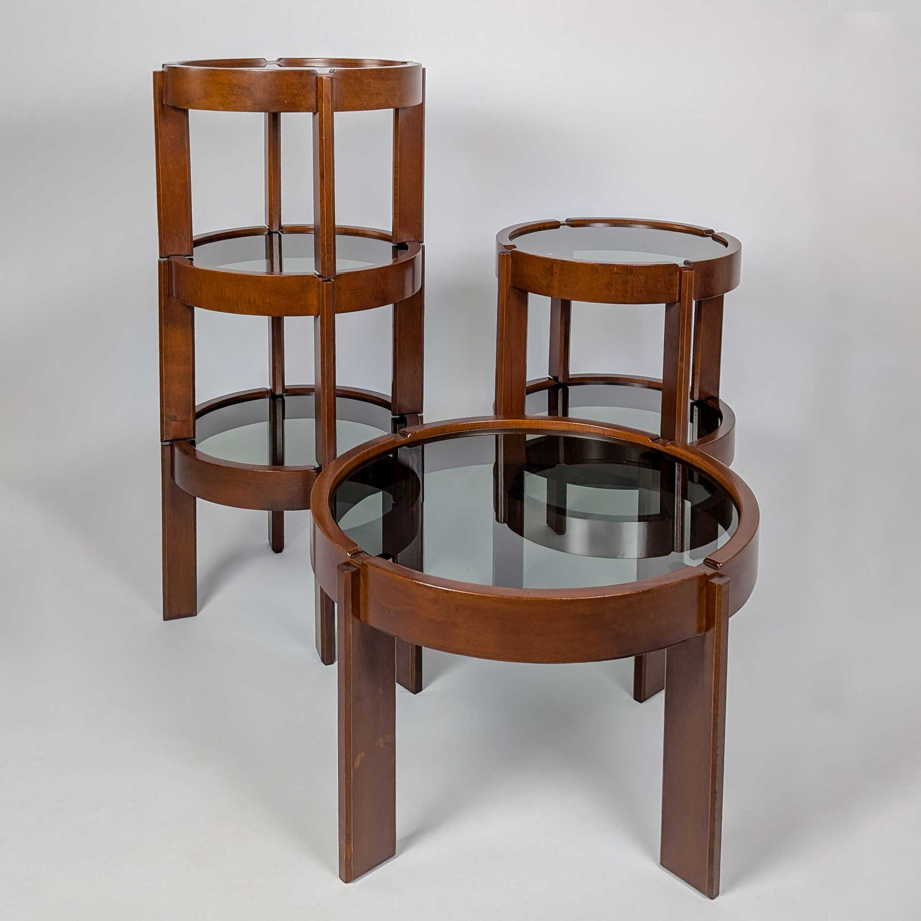 ENSEMBLE DE 6 TABLES RONDES, ITALIE (1970) – Image 6