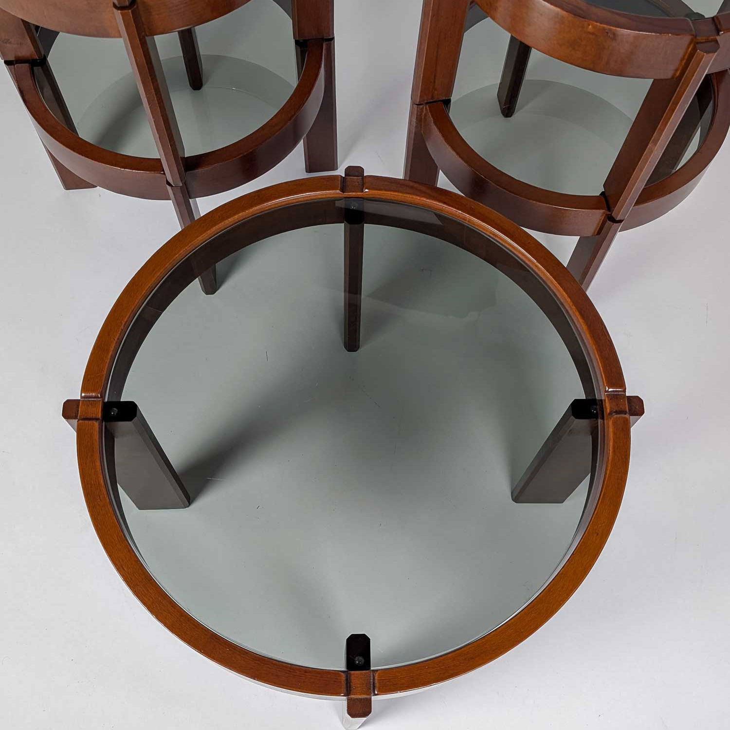 ENSEMBLE DE 6 TABLES RONDES, ITALIE (1970) – Image 8