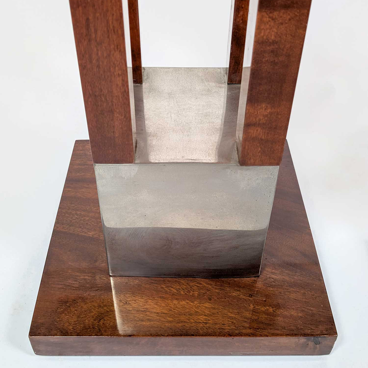 PAIR OF ART DECO MAHOGANY AND MARBLE SADDLES (1940) - Image 6