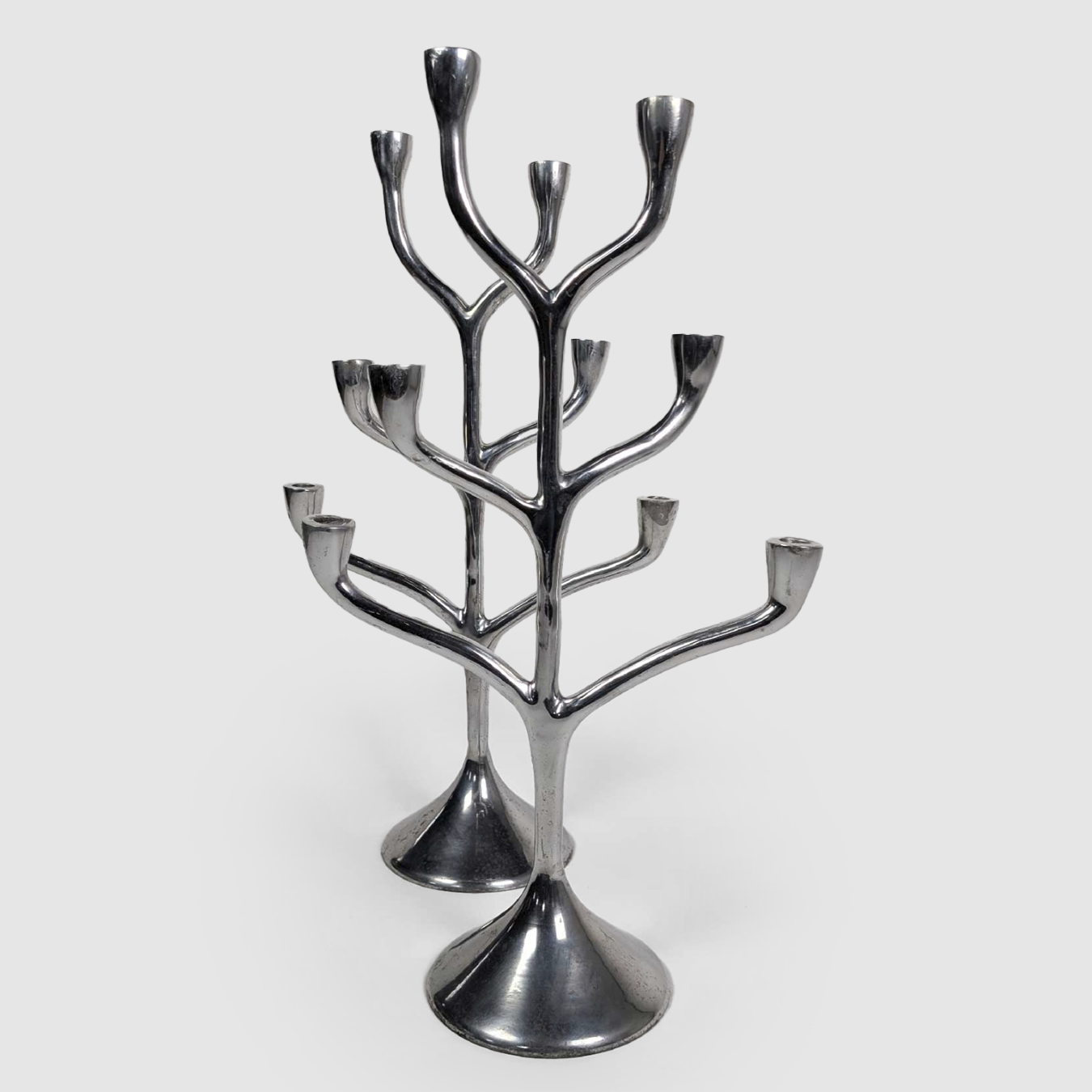 PAIRE DE CANDELABRES A 6 BOUGIES (1970) – Image 6